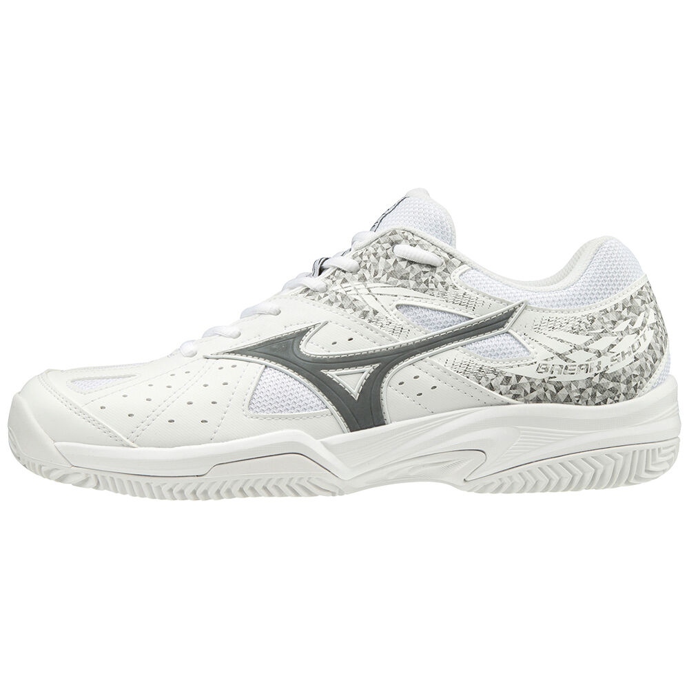 Mizuno Men's Break Shot 2 CC Tennis Shoes White/Black/White (61GC192508-ROA)